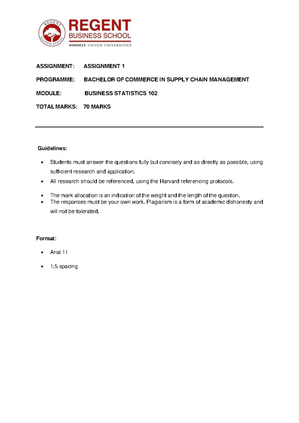 Bcomscm Business Statistics 102 - Assignment 1 Analysis & Insights ...