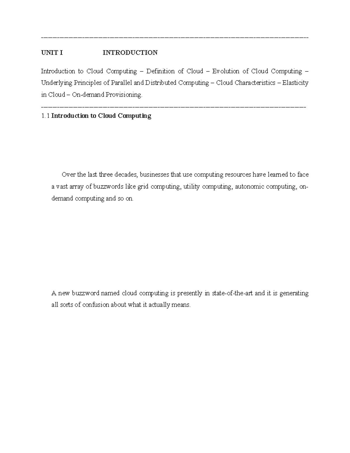 Final Exam: Introduction to Cloud Computing (CC 101) - Studocu