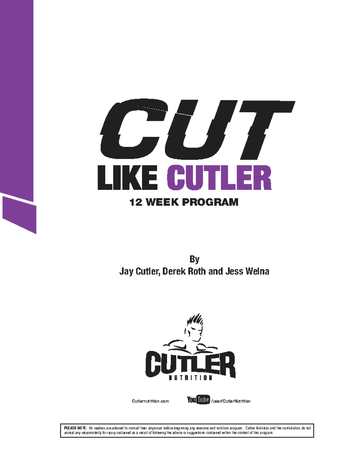 Cut Like Cutler 12-Week Training Program Guide - Studocu