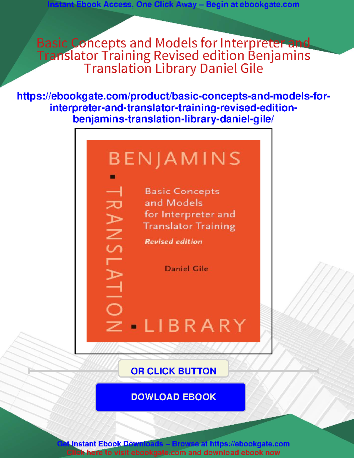 54051 - Revised Edition of Basic Concepts & Models for Interpreter ...