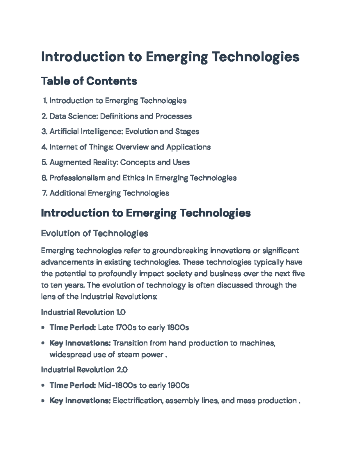 Introduction to Emerging Technologies: Trends in Data Science & AI ...