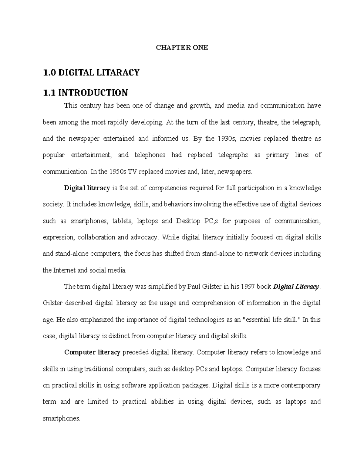 Introduction to Digital Literacy: Understanding Key Concepts and ...