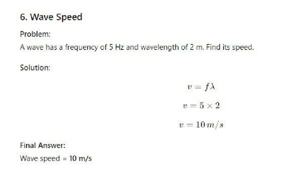 26 02 22 07 59 44 - solving - PHYSICS - 6. Wave Speed Problem: A wave ...