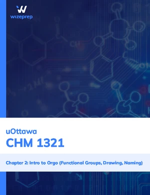CHM 1321 Study Cheatsheet for Organic Chemistry Concepts - Studocu