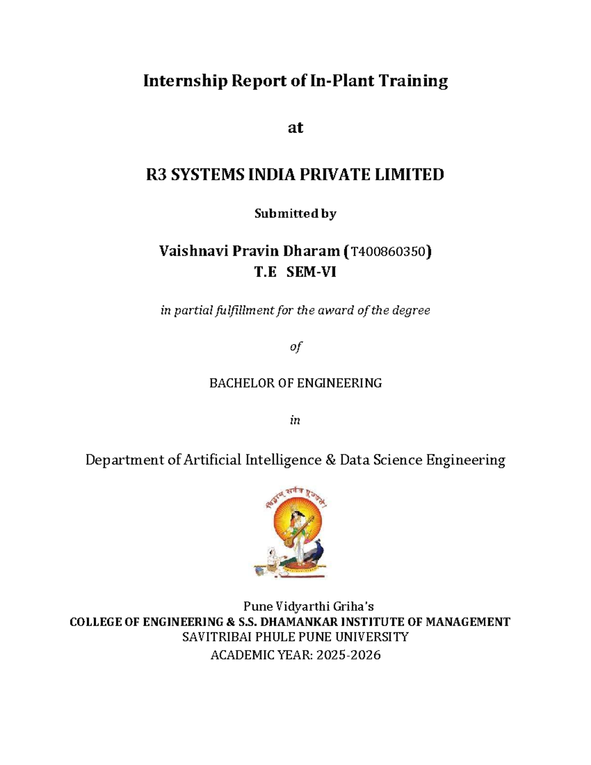 Internship Report: Training at R3 SYSTEMS (T400860350) in UI/UX Design ...