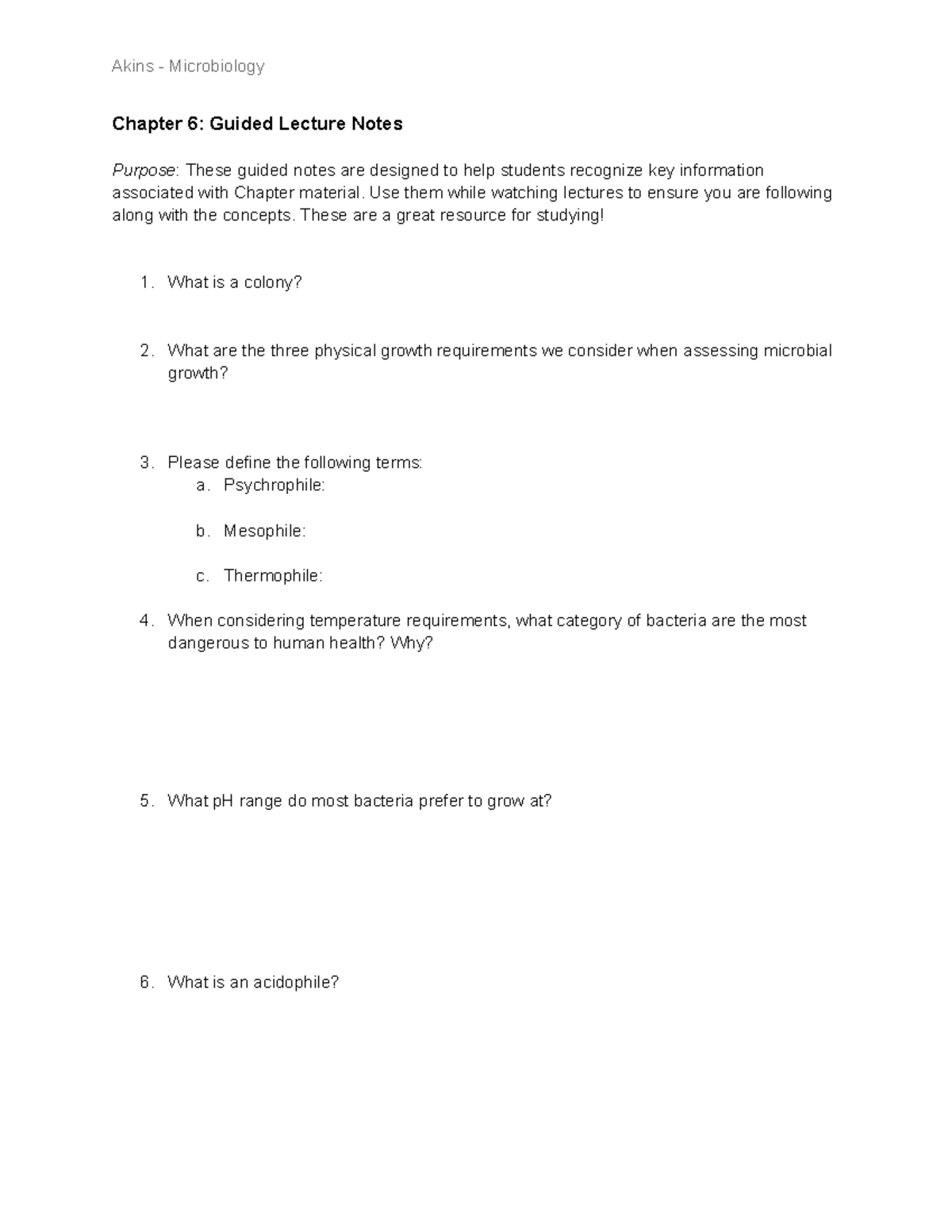 Chapter 6 Guided Lecture Notes - Chapter 6: Guided Lecture Notes ...