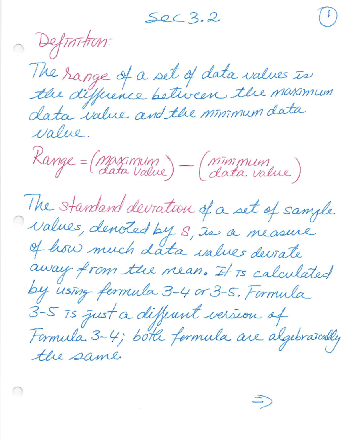 Final Exam Study Guide: Understanding Range, Variance, and Standard ...