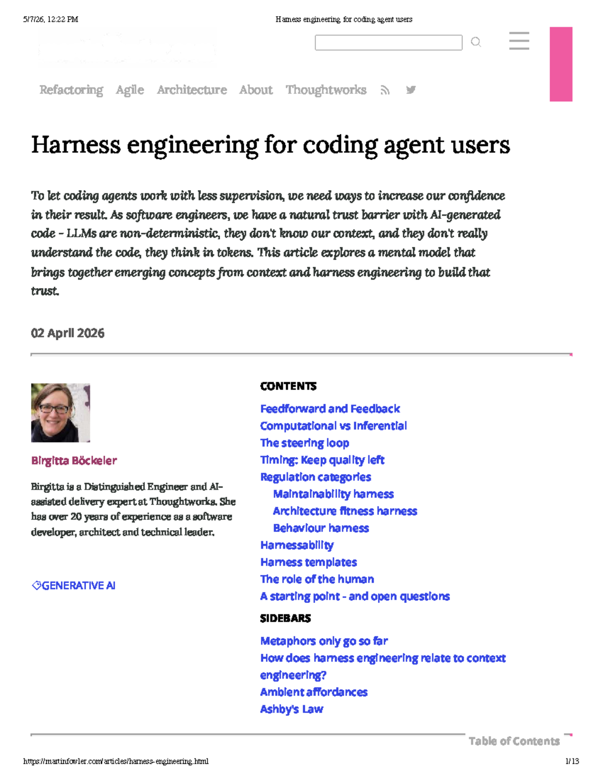 Harness Engineering for Coding Agents: Enhancing Trust and Efficiency ...