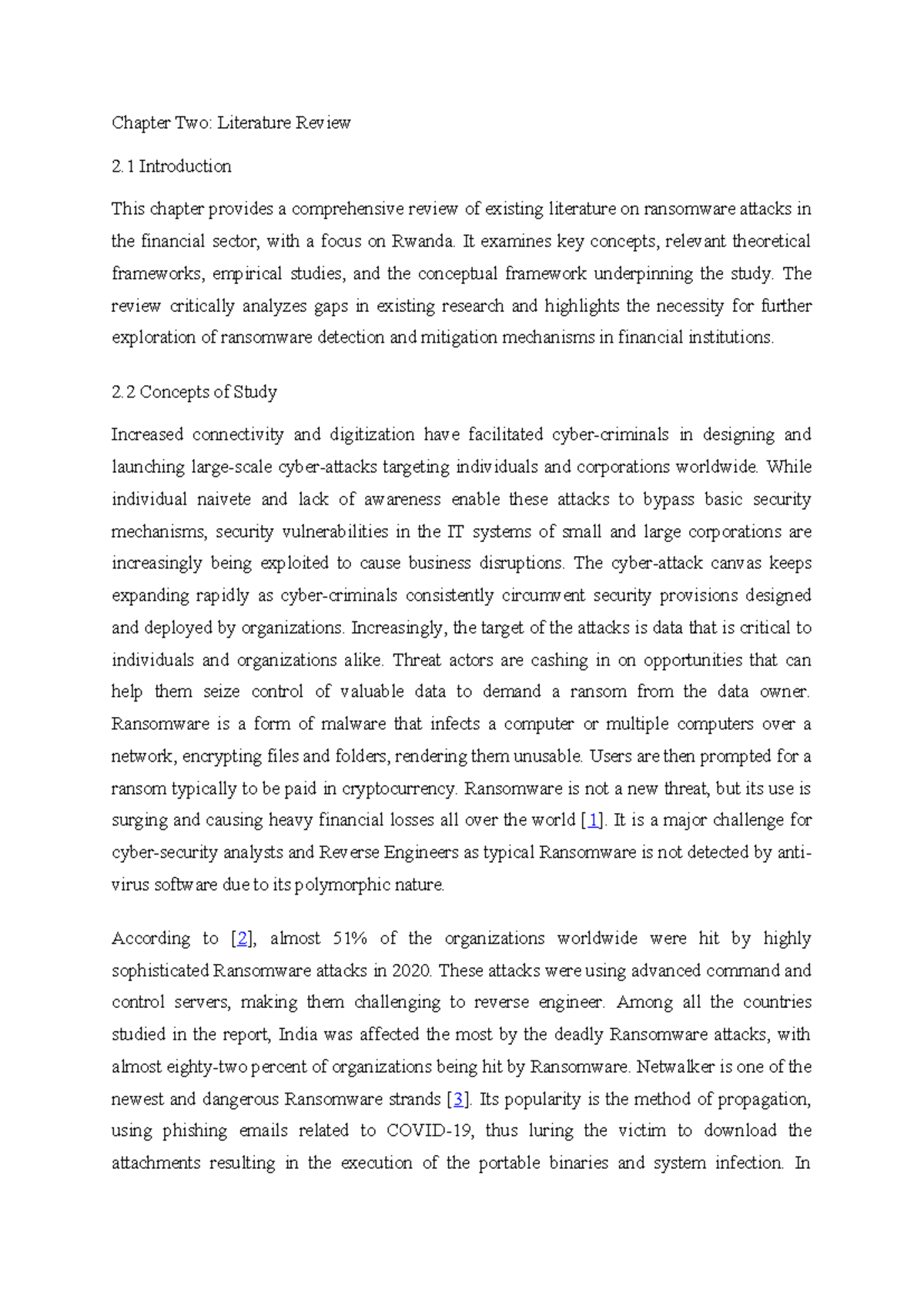 Chapter Two Literature Reviewproject - Chapter Two: Literature Review 2 ...