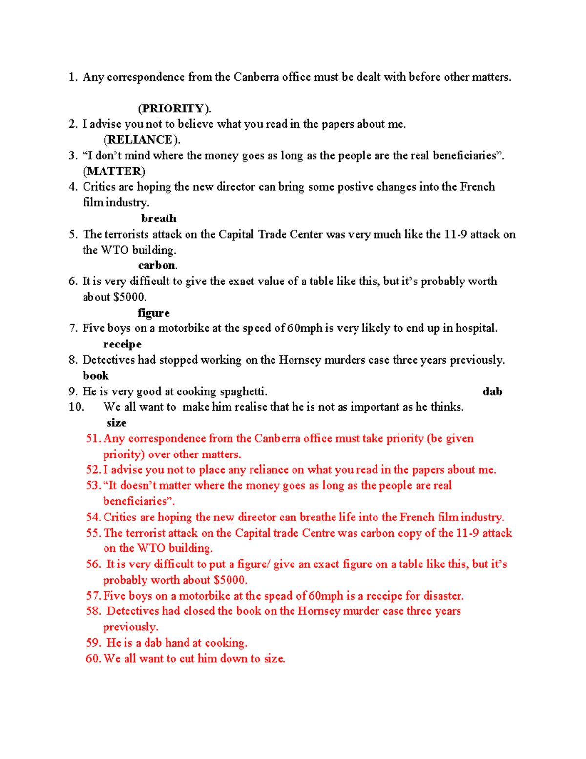 HSG 9. WORD Forms - Exam Preparation Notes and Examples - Studocu