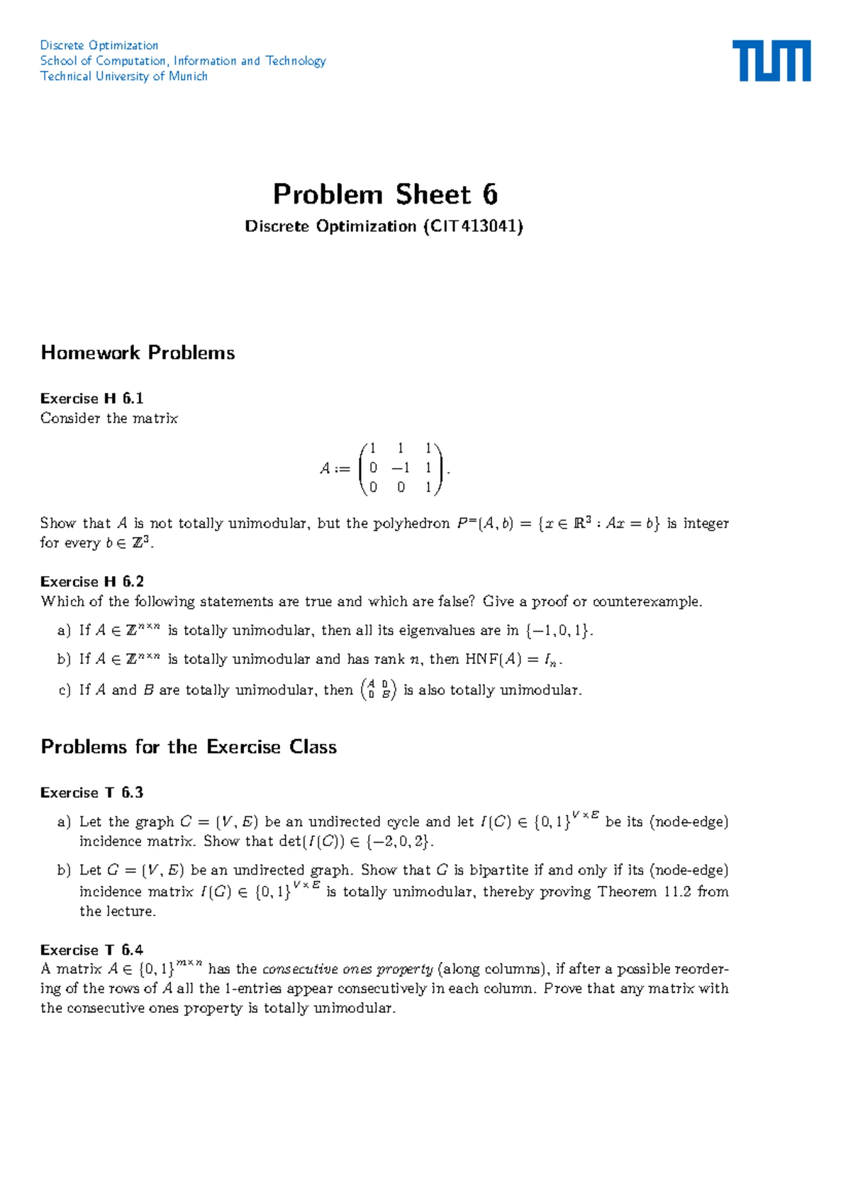 Suggested Solutions for Problem Sheet 14 (CIT413041) in Discrete ...