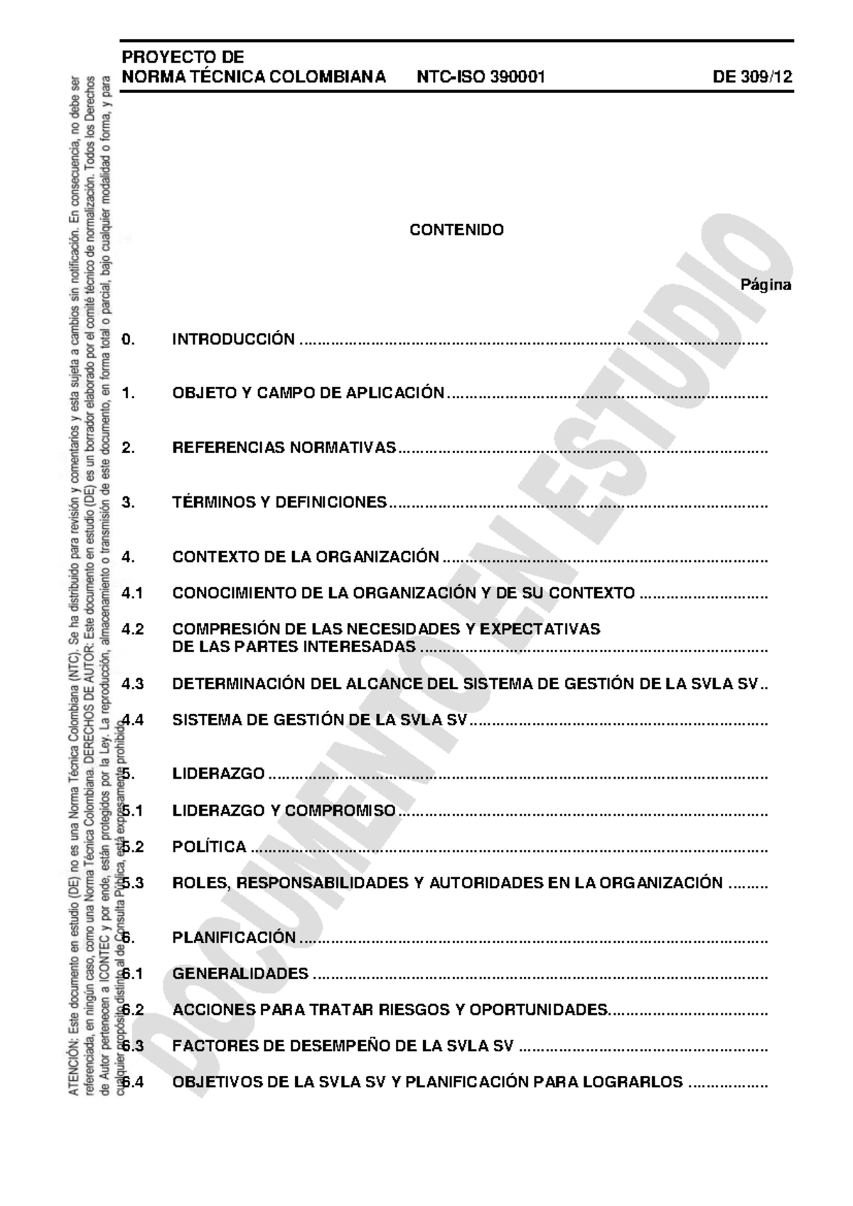 Norma NTC-ISO 390001: Gestión de la Seguridad Vial en Colombia - Studocu