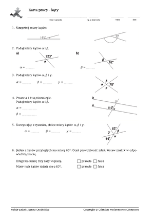 Sprawdzian Wielokaty I Okregi Matematyka Gimnazjum www.studocu.com