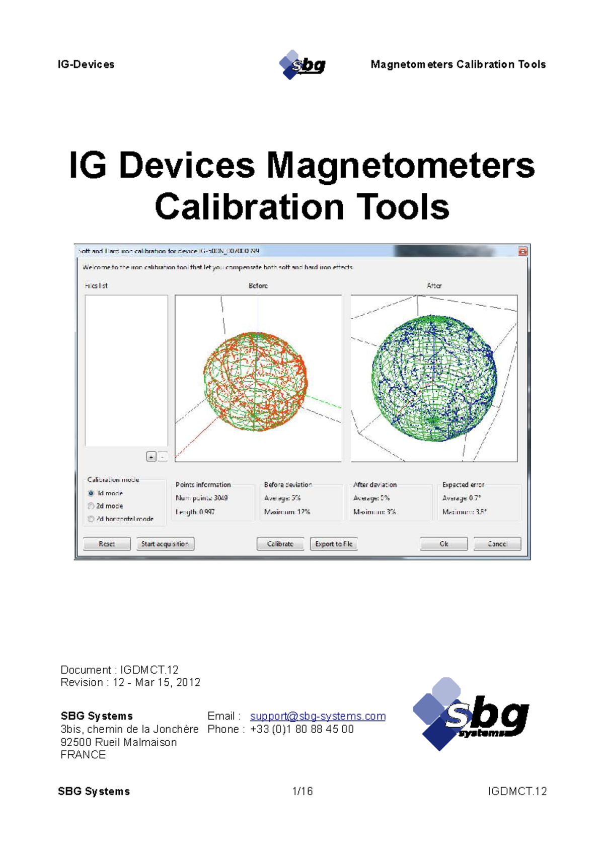 IGDMCT.12 Magnetometers Calibration Tools Overview and Methods - Studocu