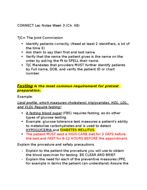Chapter 5 Connect Notes - Chapter 5 Connect Notes HIPAA began in 1996 ...