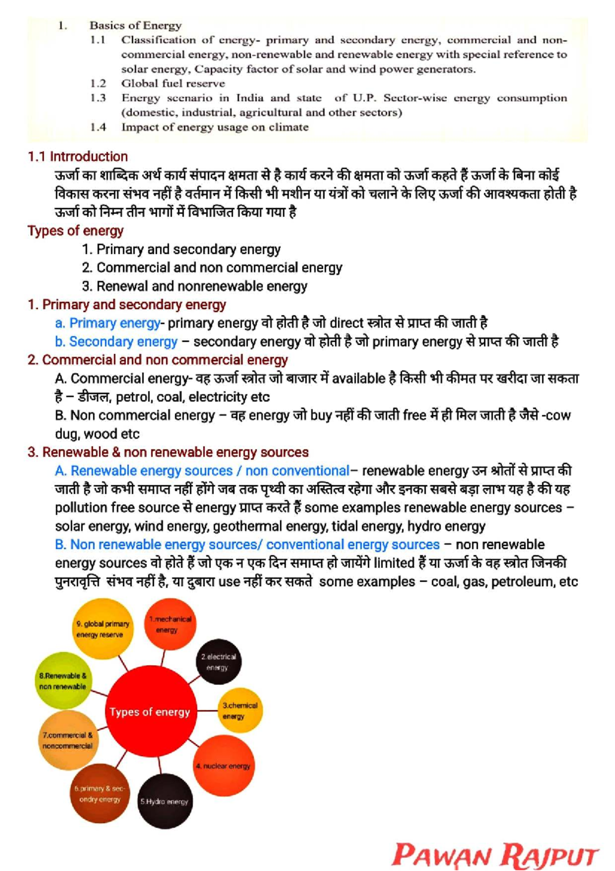 Energy Conservation Notes: Understanding Energy Types and Management ...