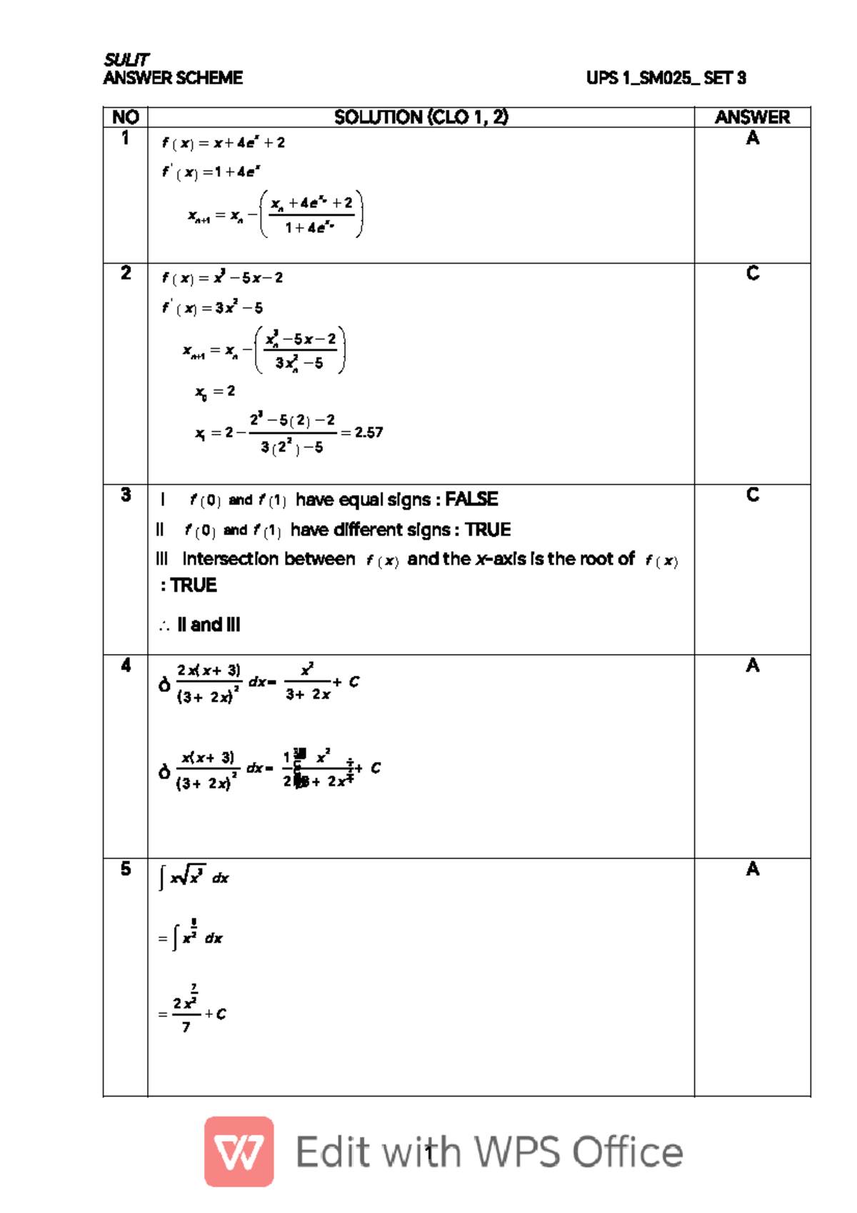 SET 3 Answer Scheme UPS1 SM025 (2023-2024) - Detailed Responses - Studocu