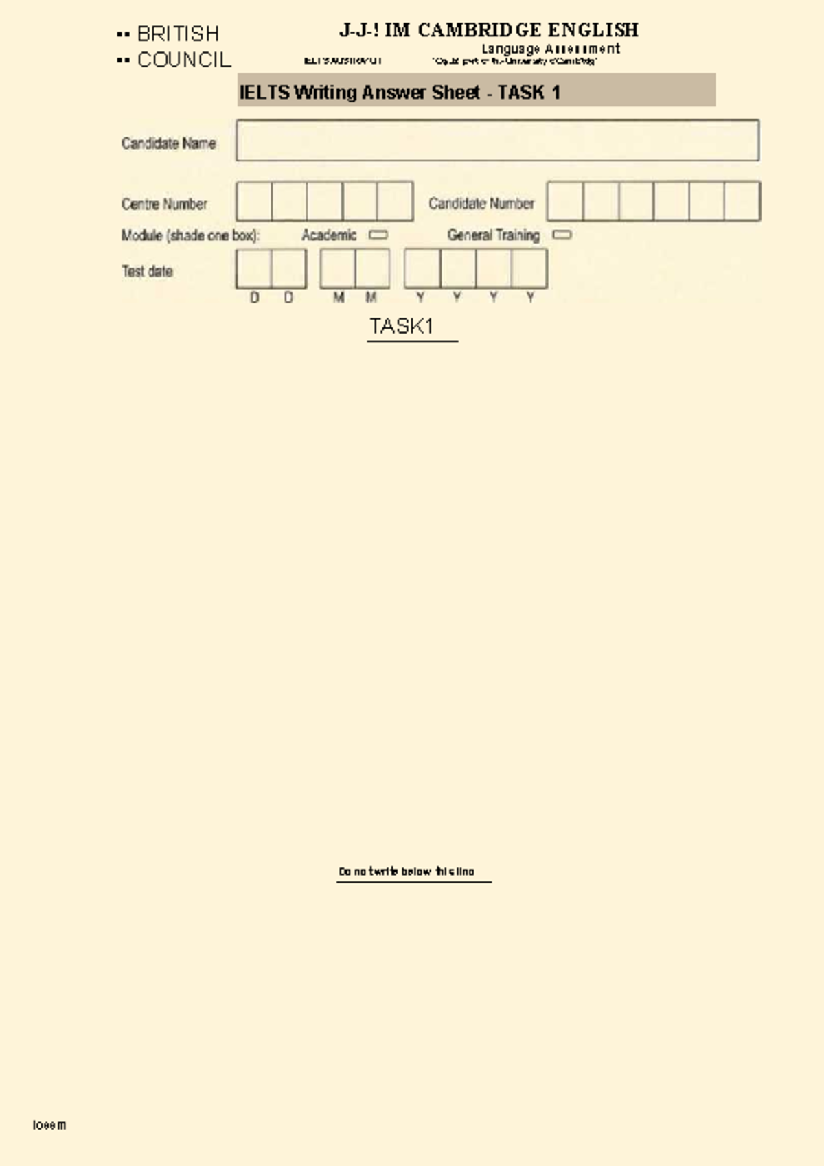 Writing task 1 - .......... - tiếng anh b1 - J-J-! IM CAMBRIDGE ENGLISH ...