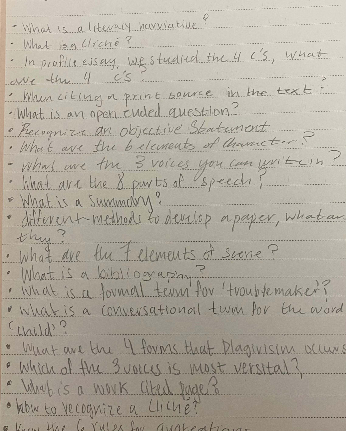 Academic Writing Essentials: Key Concepts & Terms for ENG 101 - Studocu