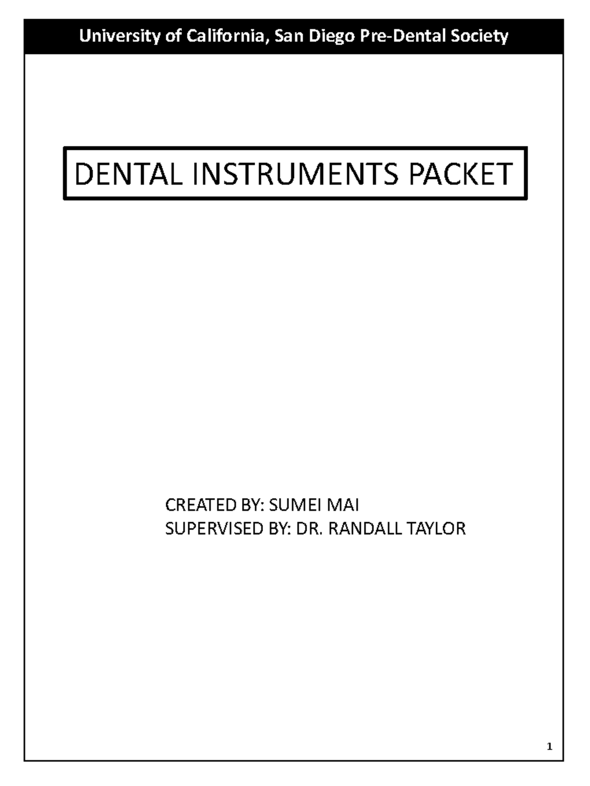 Pds instrument supply manual 1 - University of California, San Diego ...