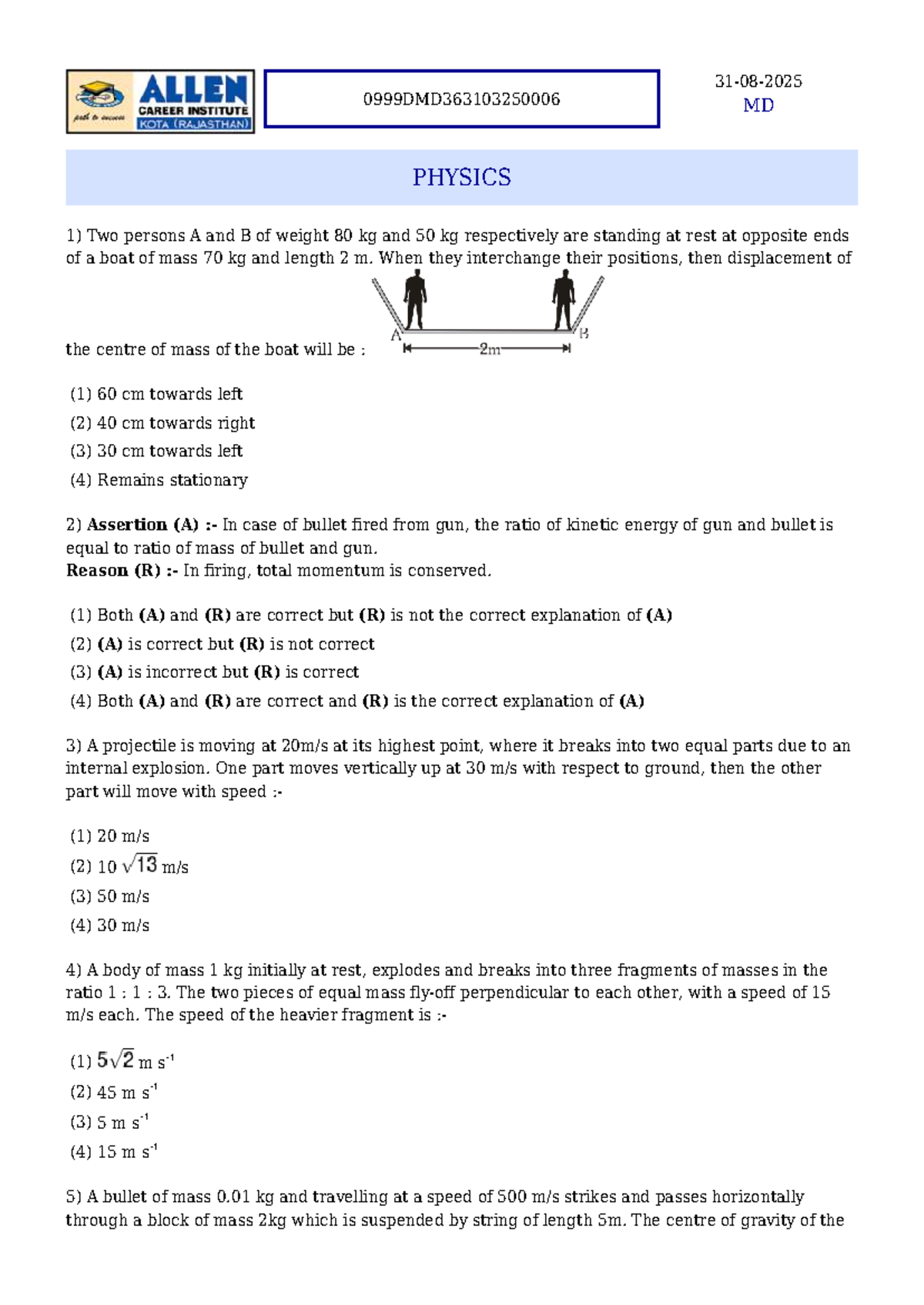 MD PHYSICS & CHEMISTRY - Solution Notes for Exam Preparation - Studocu