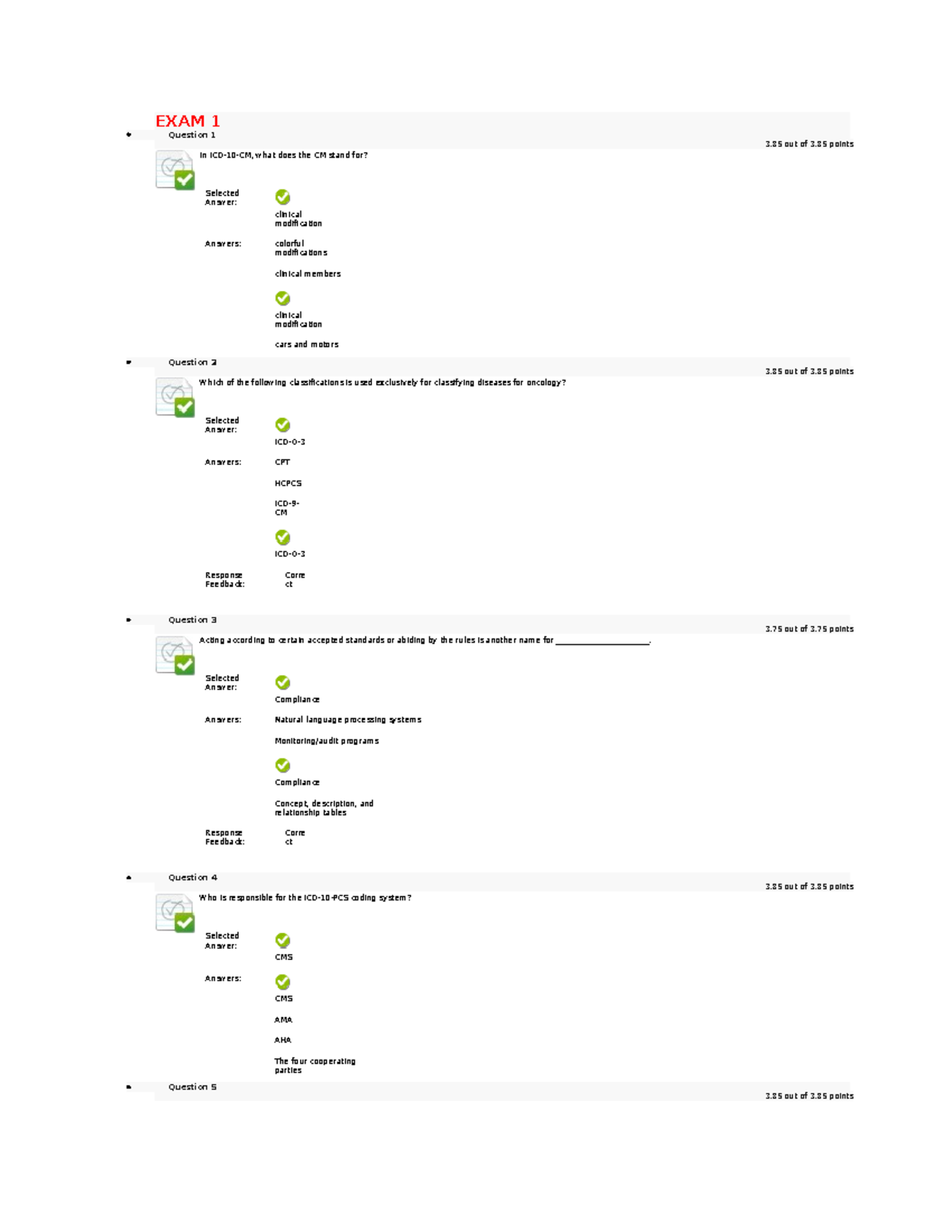 Exam 1 - Comprehensive Questions and Answers Guide - Studocu