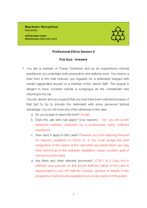 MMU Professional Ethics Revision Guide: Core Duties Overview Part 1 ...