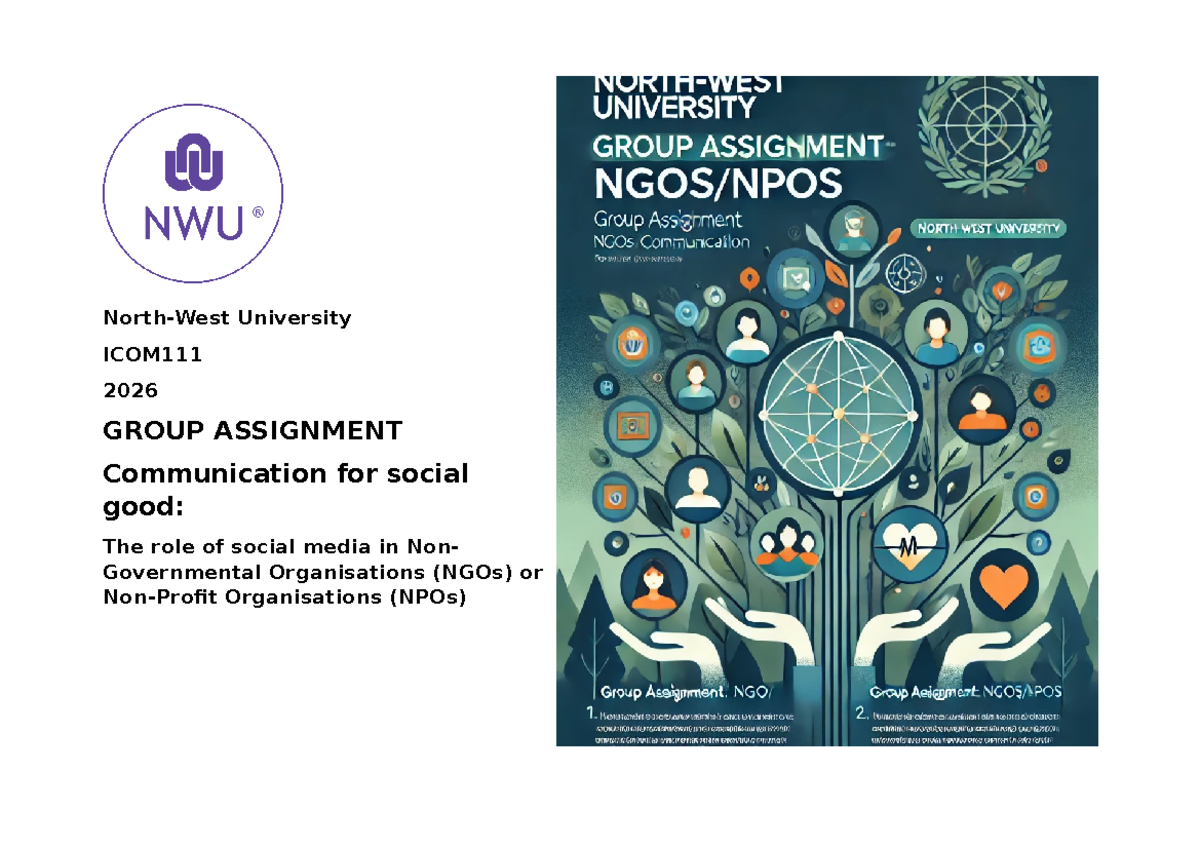 ICOM111 2026 Group Assignment: Social Media's Impact on NGOs - Studocu