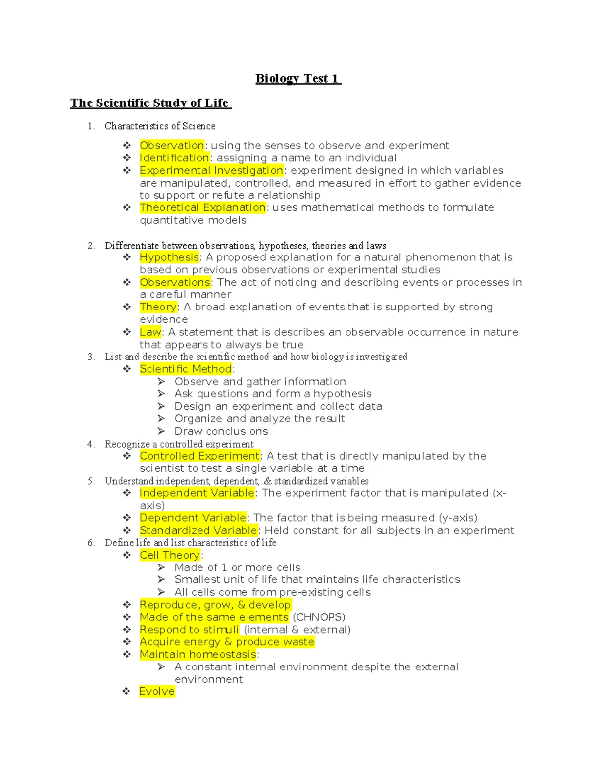 Biology Exam 2 - Key Concepts and Energy Transfer Study Guide - Studocu