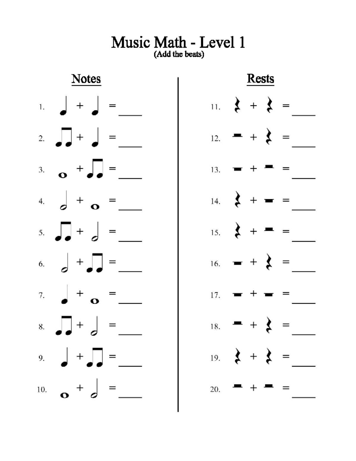 Music Math Levels 1 & 2: Understanding the Beats - Studocu