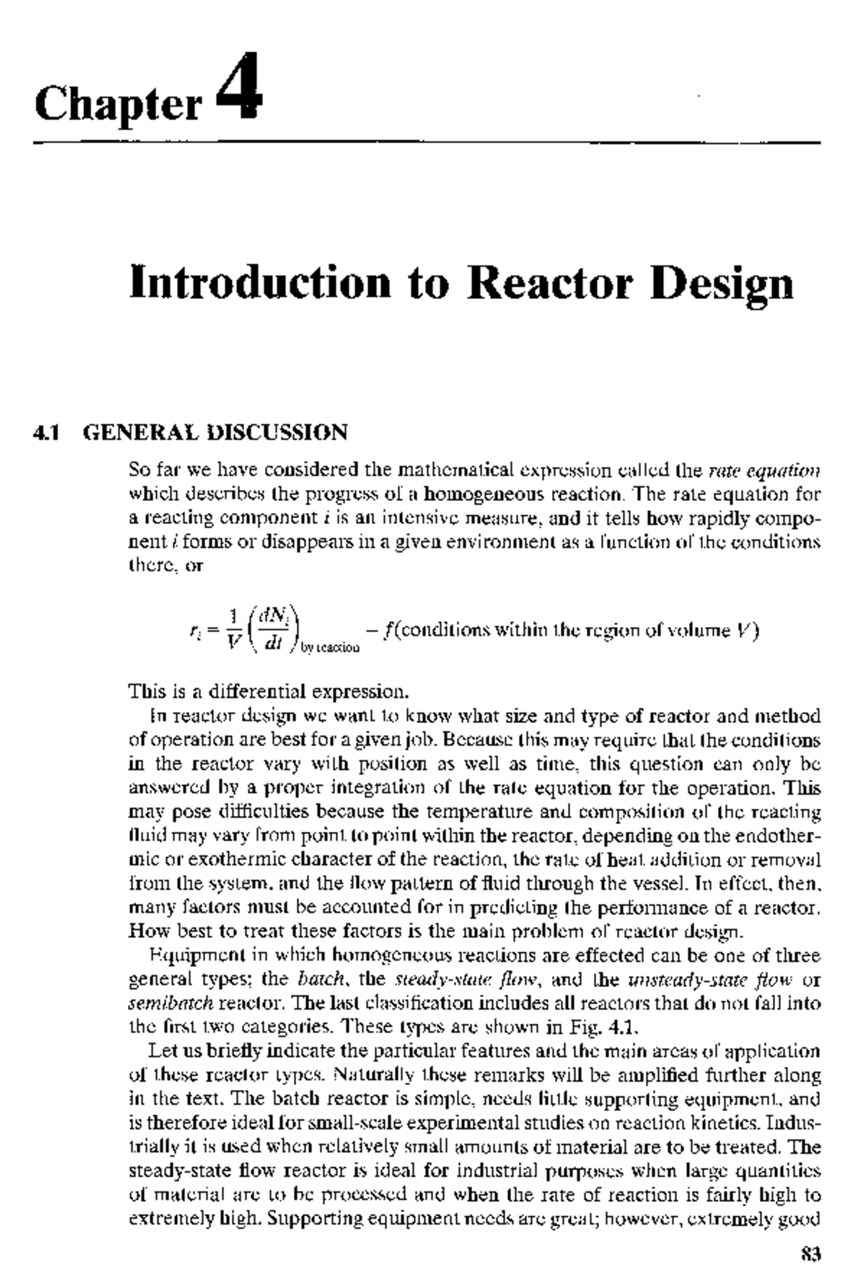 Reactor Design Principles: Lecture 4 Kinetics Overview - Studocu