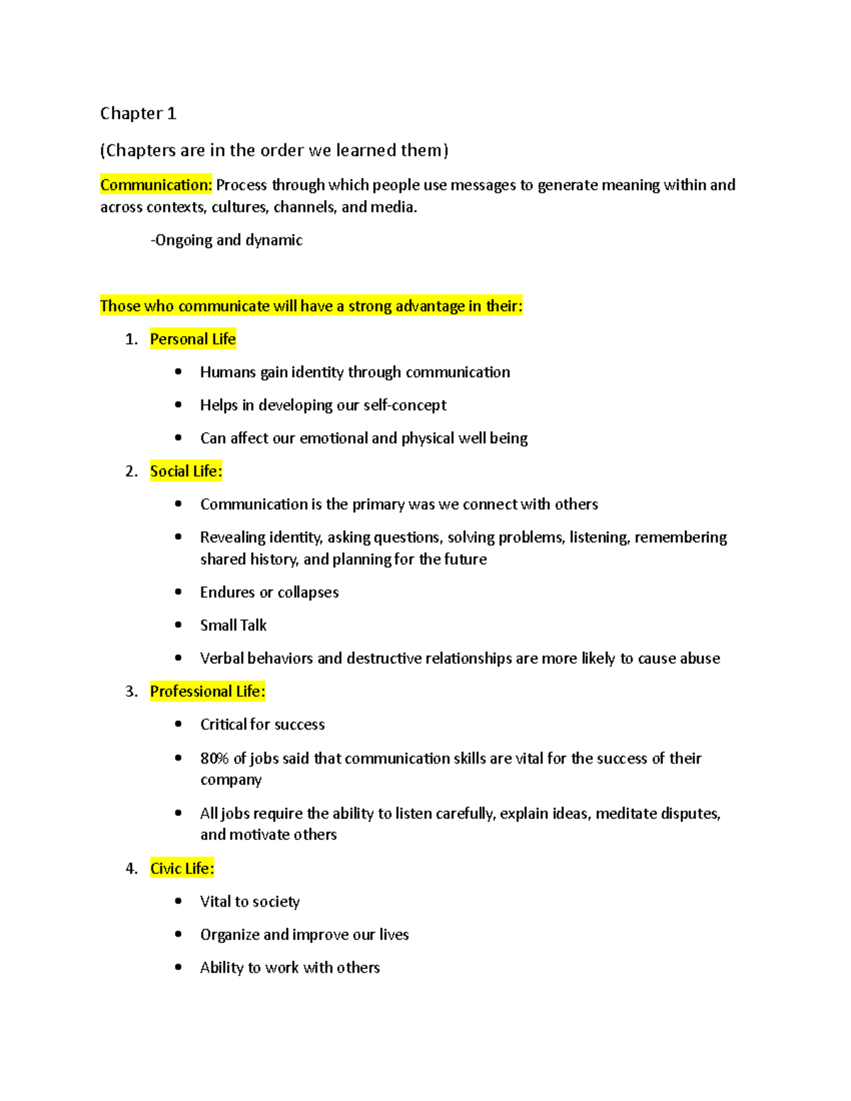 Communications Unit 1 - Comprehensive Lecture Notes (Chapters 1-2 ...