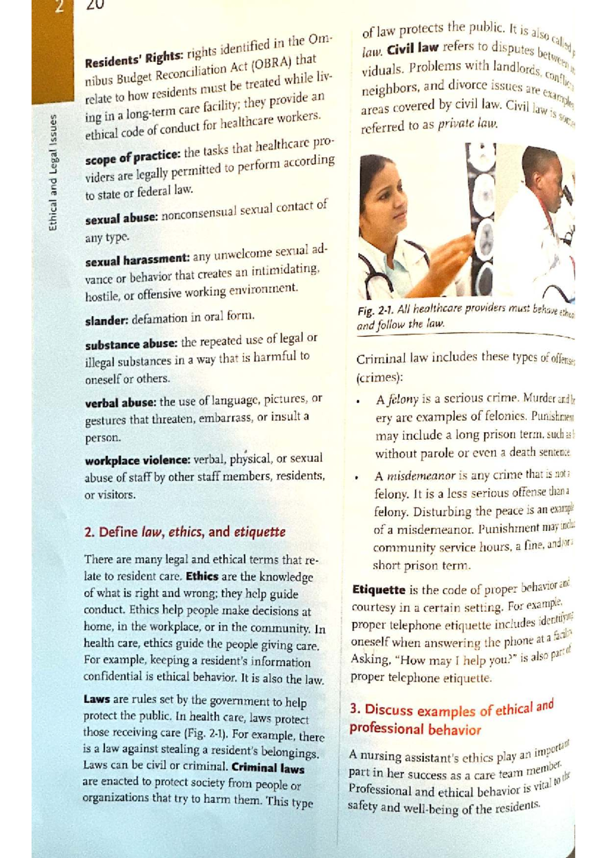 Final Exam Study Guide for ABC-123: Ethical and Legal Issues in ...
