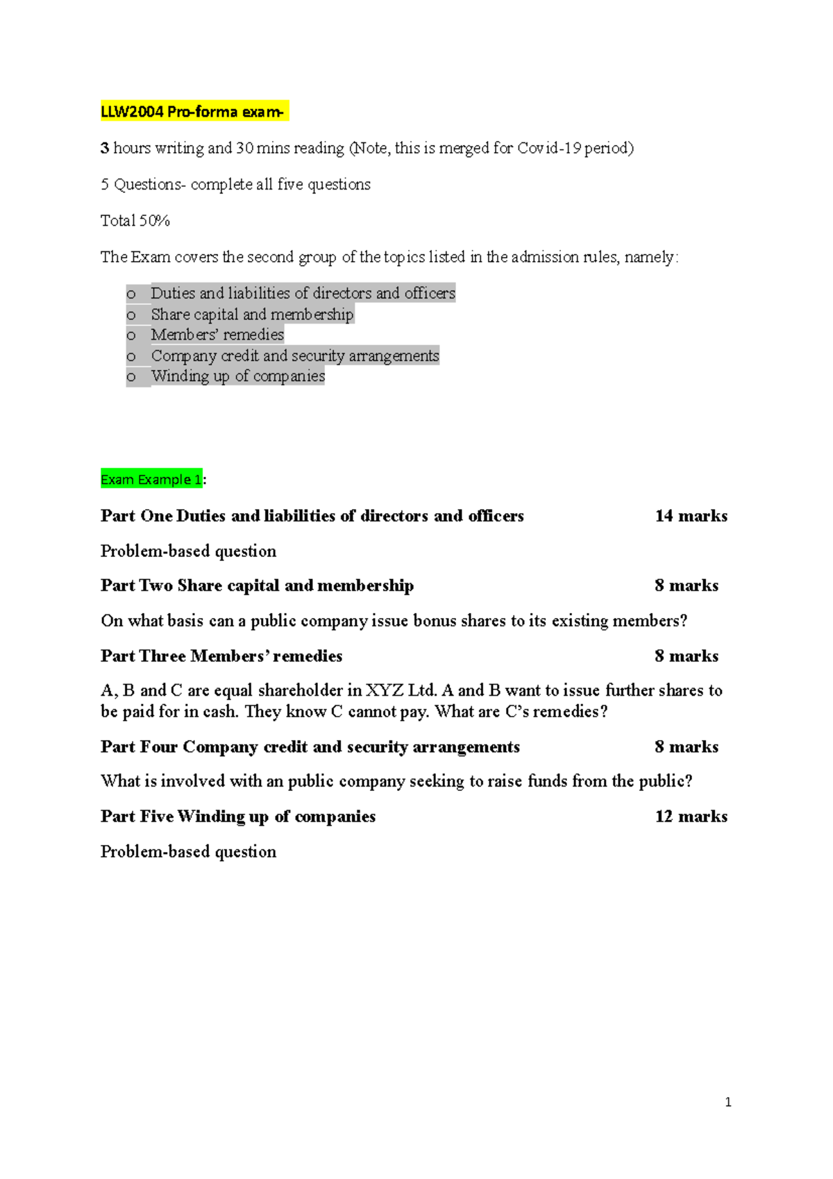 LLW2004 Final Exam: Key Topics & Sample Questions - Studocu