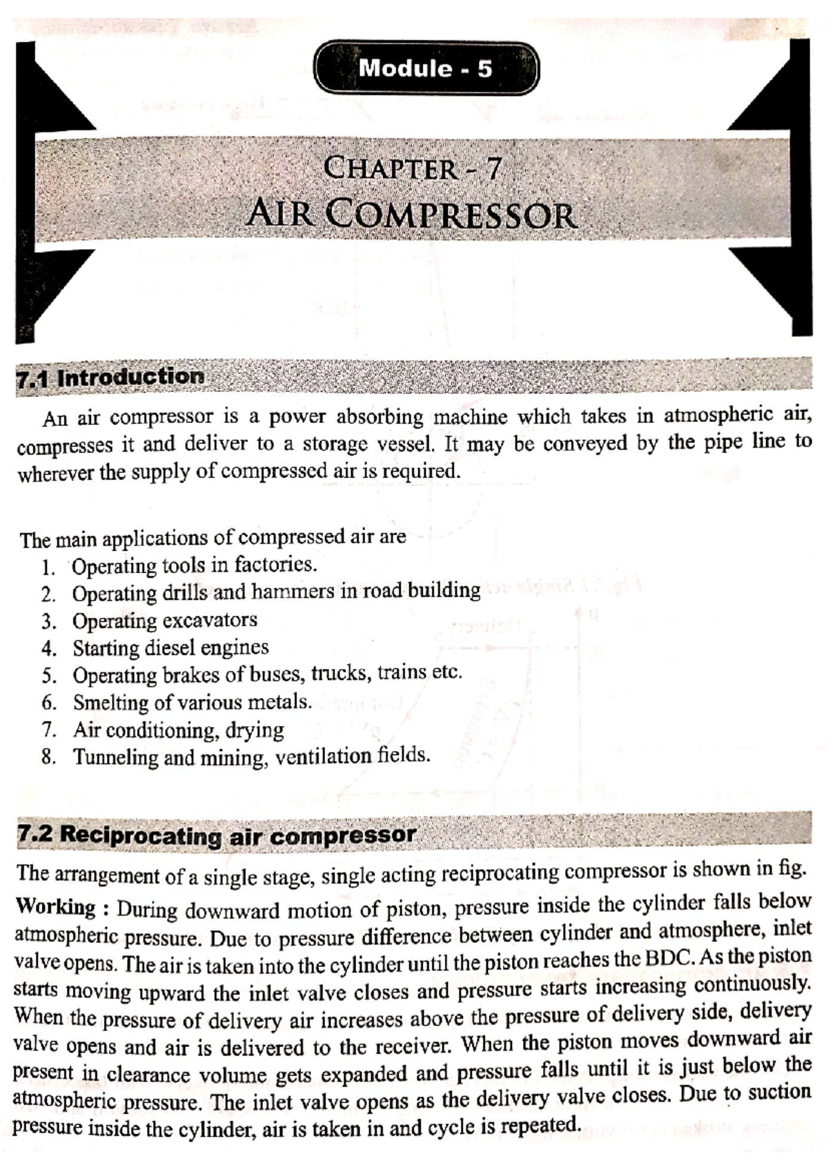 Module 5: Chapter 7 - Air Compressor Overview and Analysis - Studocu