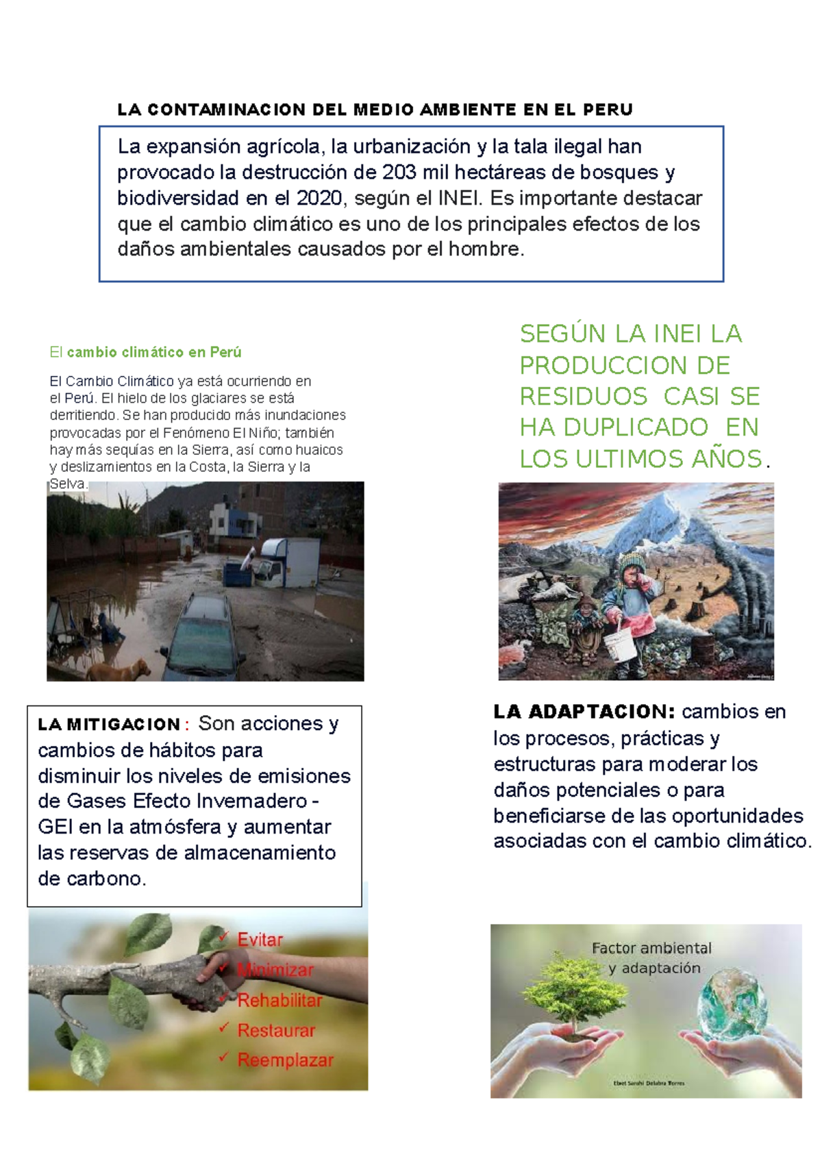 LA Contaminacion DEL Medio Ambiente EN EL PERU j Dgjpfm - LA ...