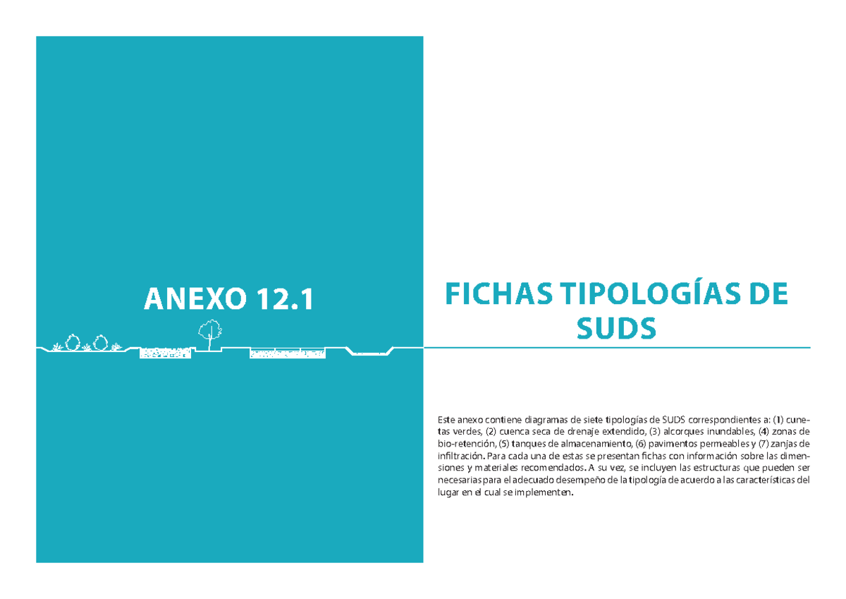 Anexo 12: Fichas de Tipologías de SUDS para Diseño Eficiente - Document Preview