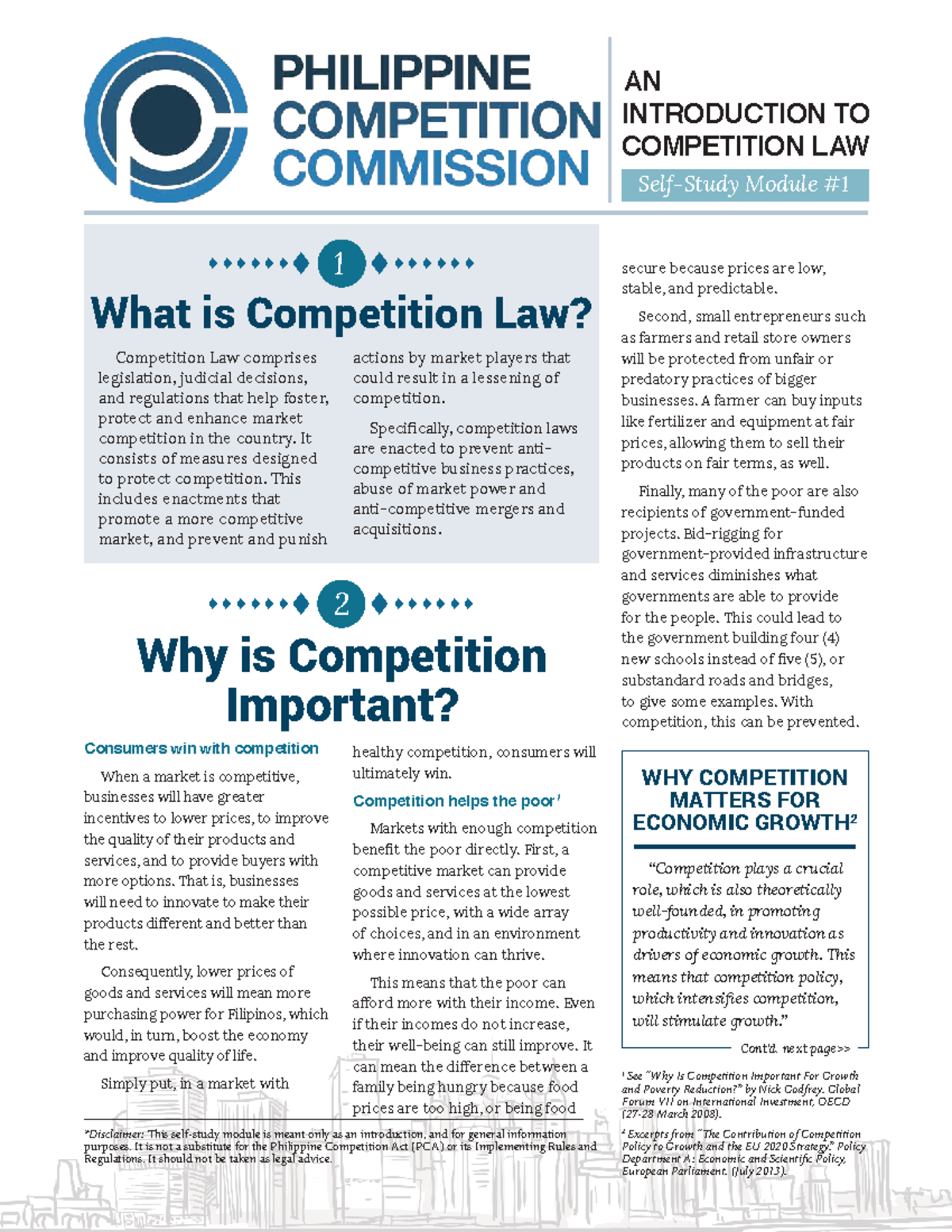PCC-Module 1: Introduction to Competition Law and Its Importance - Studocu