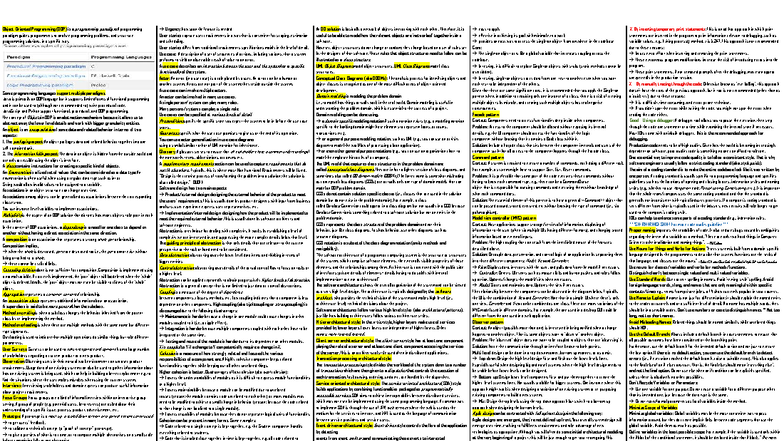 CS2103T Cheatsheet - summary of the content, omitted diagrams and some stuff that can be found in - Document Preview