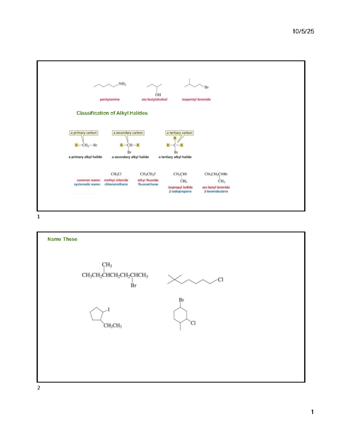 CHM331 Final Exam: Alkyl Halides & Alcohols Classification - Studocu