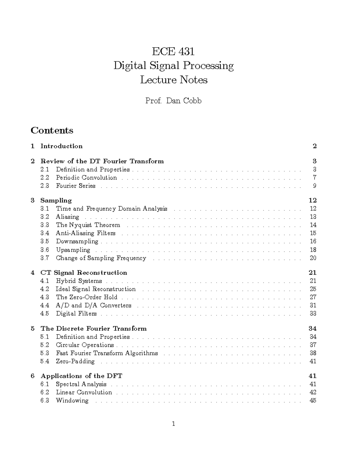 Null - Digital Signal Processing - Digital Signal Processing Lecture ...