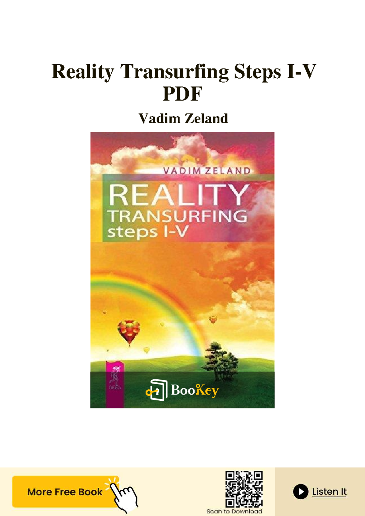 Reality Transurfing Steps I-V PDF: Mastering Your Reality with