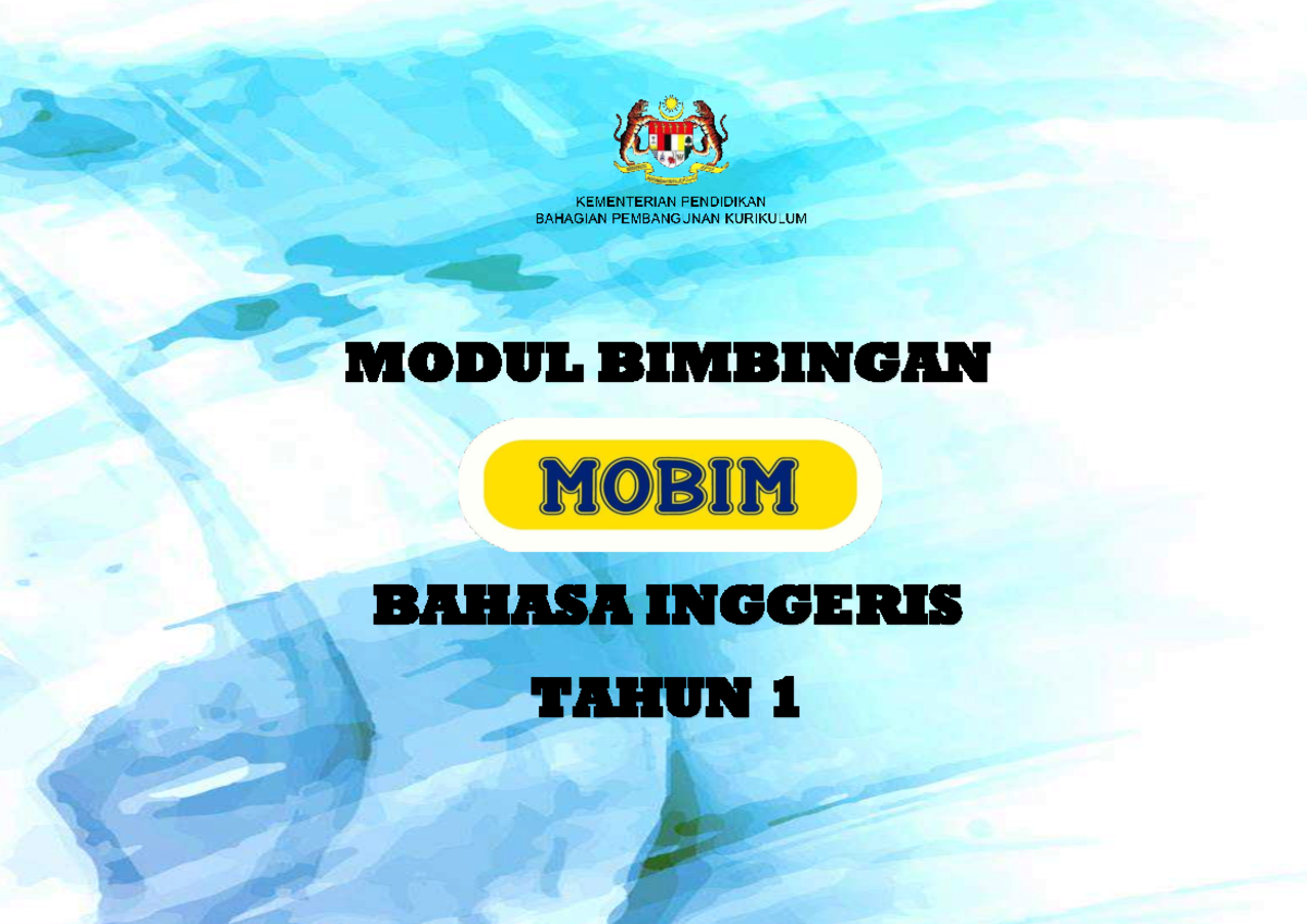 Modul Bimbingan (MOBIM) Bahasa Inggeris Tahun 1 - 2023 - Studocu