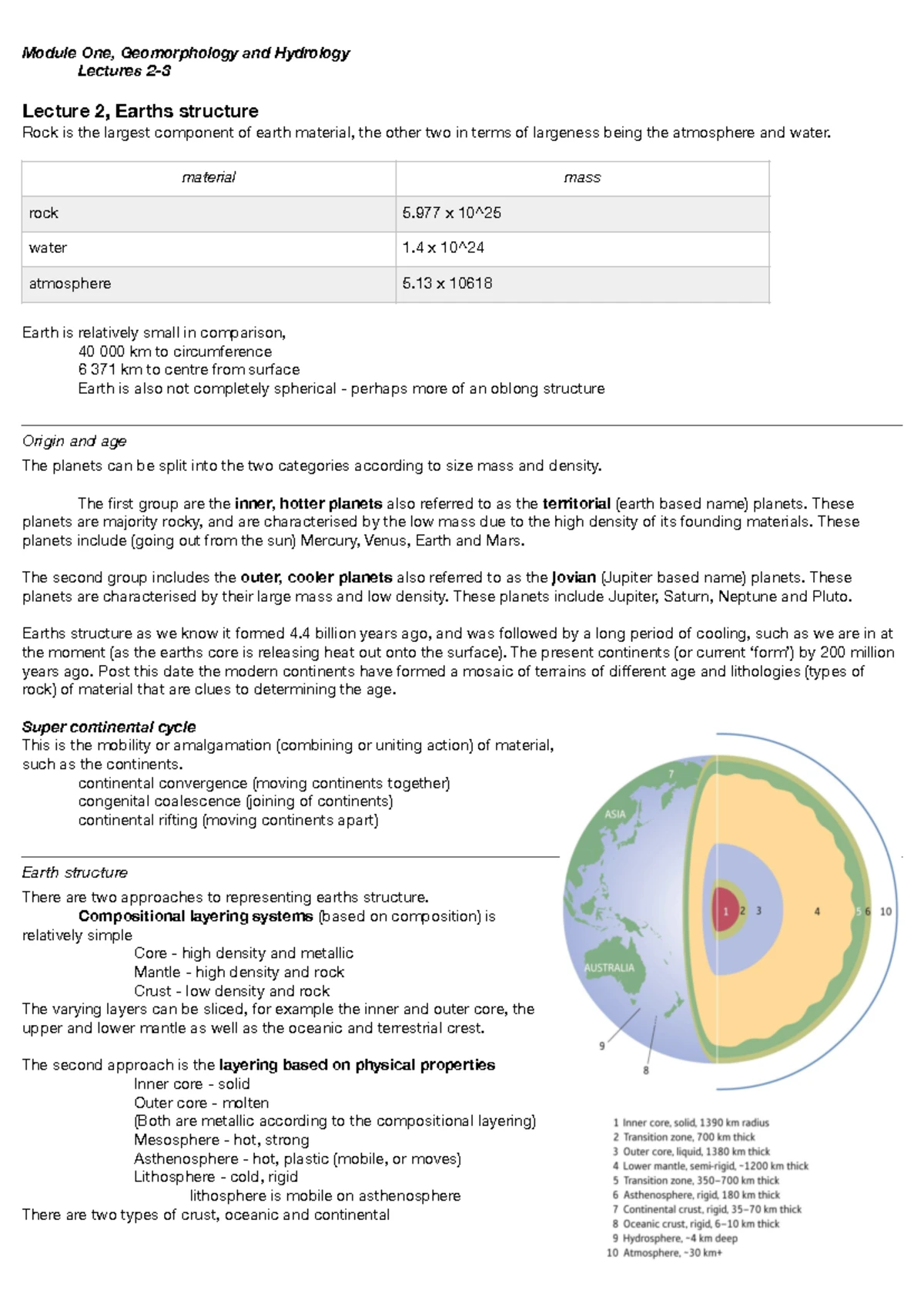 GEOG101 Geomorphology Exam Study Notes: Key Concepts & Takeaways - Studocu