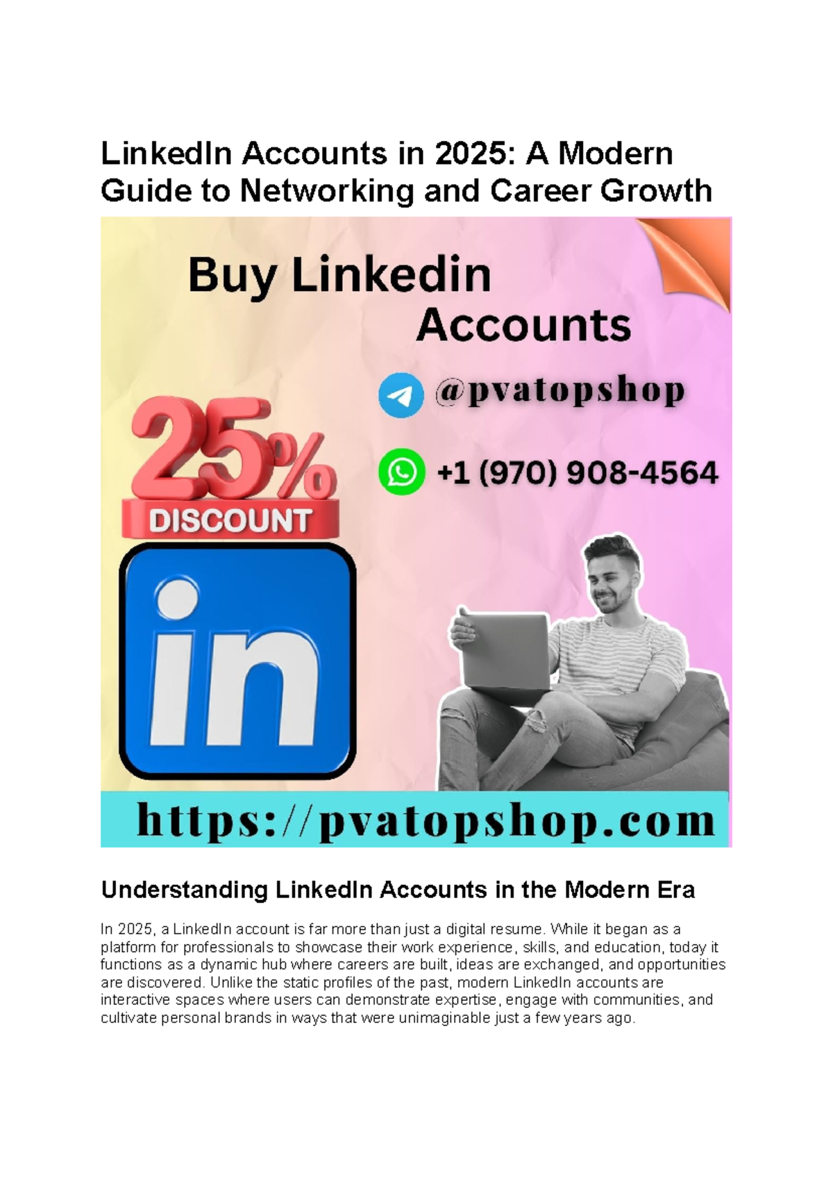 LinkedIn Accounts in 2025: A Guide to Networking & Career Growth - Studocu
