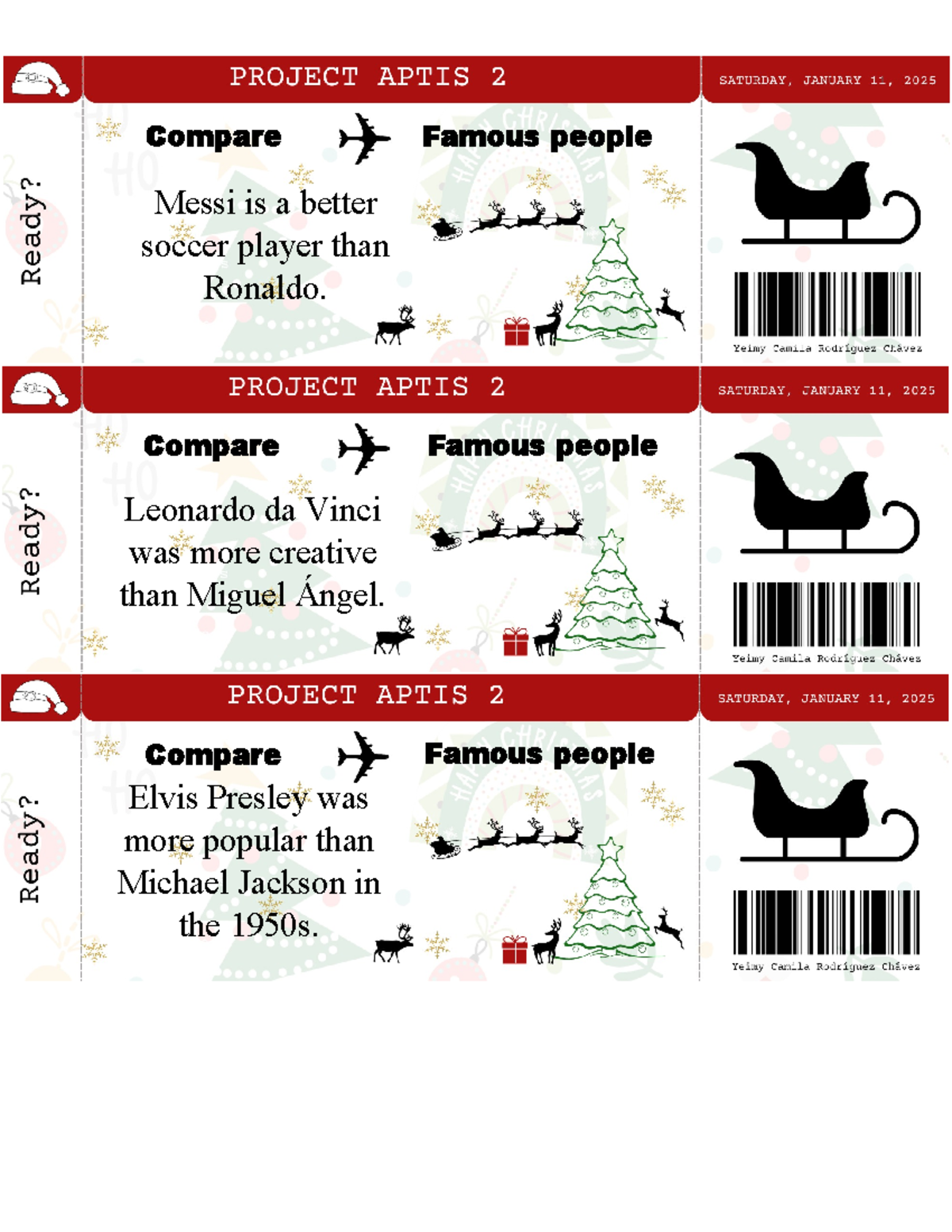 Proyecto de inglés - Compare Famous people Compare Famous people ...