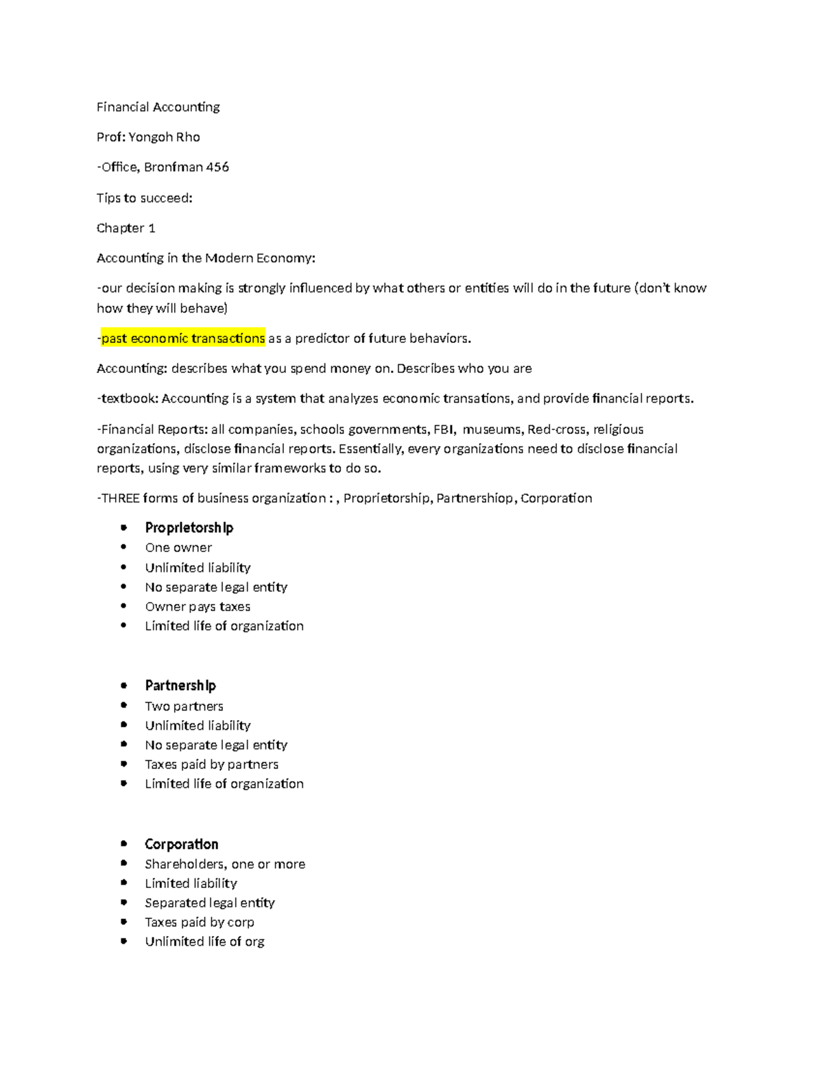 Financial Accounting 456: Key Concepts from Chapters 1-3 - Studocu