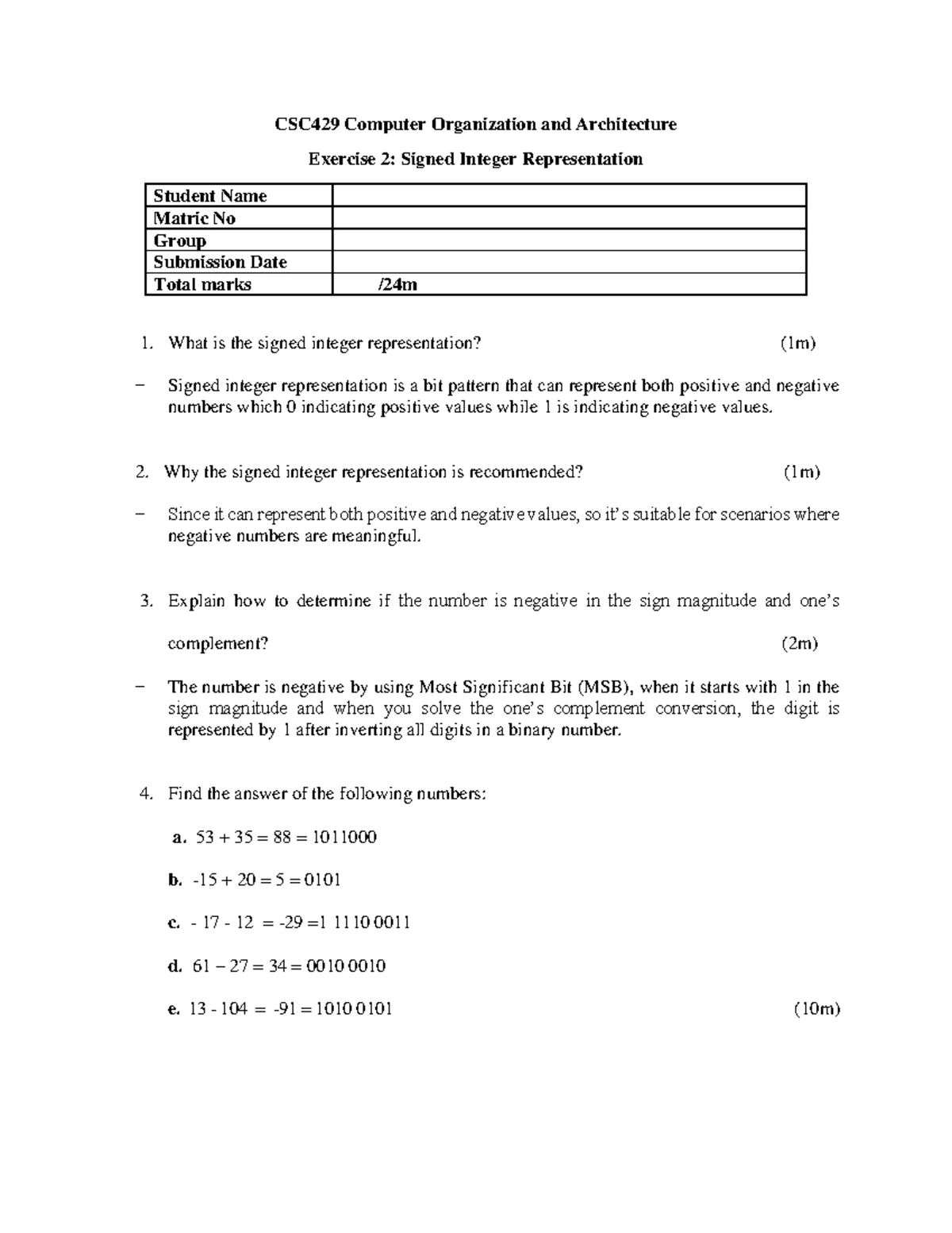 CSC402 Programming I Lab Assignment by Mohd Rizuan Bin Abd Gani - Studocu