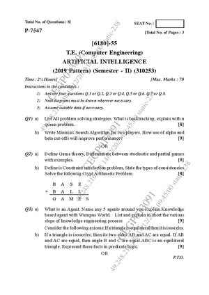 AI Insem - 1 Artificial Intelligence (AI) Artificial Intelligence (AI ...