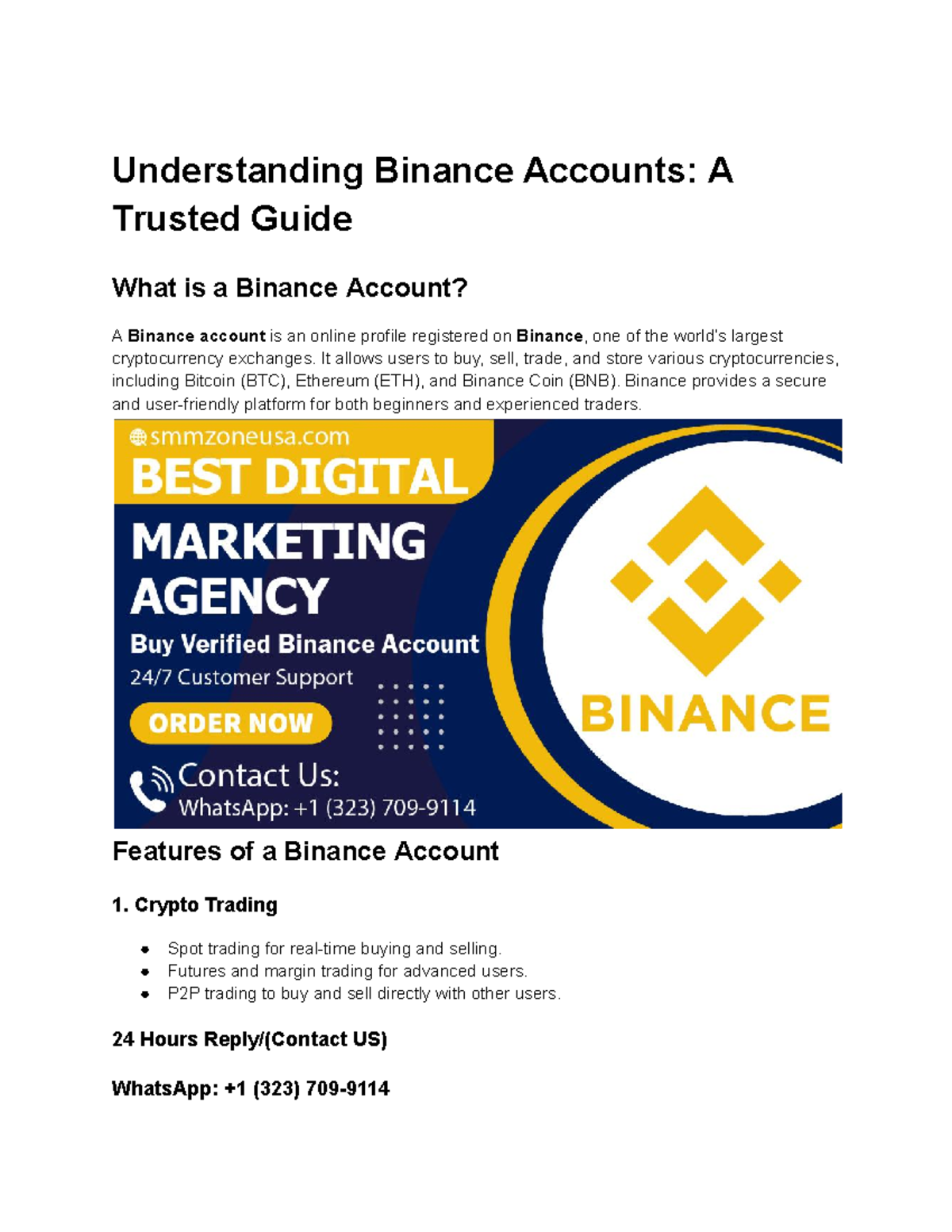 Understanding Binance Accounts A Trusted Guide - Understanding Binance ...
